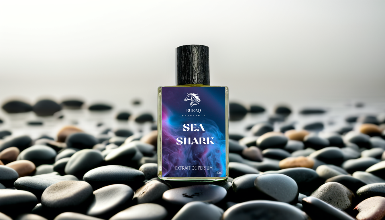 Buraq Sea Shark Perfume Bottle - Fresh Summer Scent